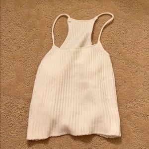 White knit tank